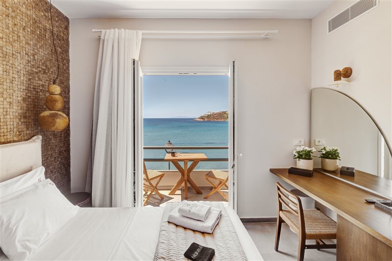 Deluxe Sea View Room with Balcony & Sofa Bed at Armia Experience Hotel, Vári, Sýros